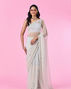 Luminous Light Blue Saree